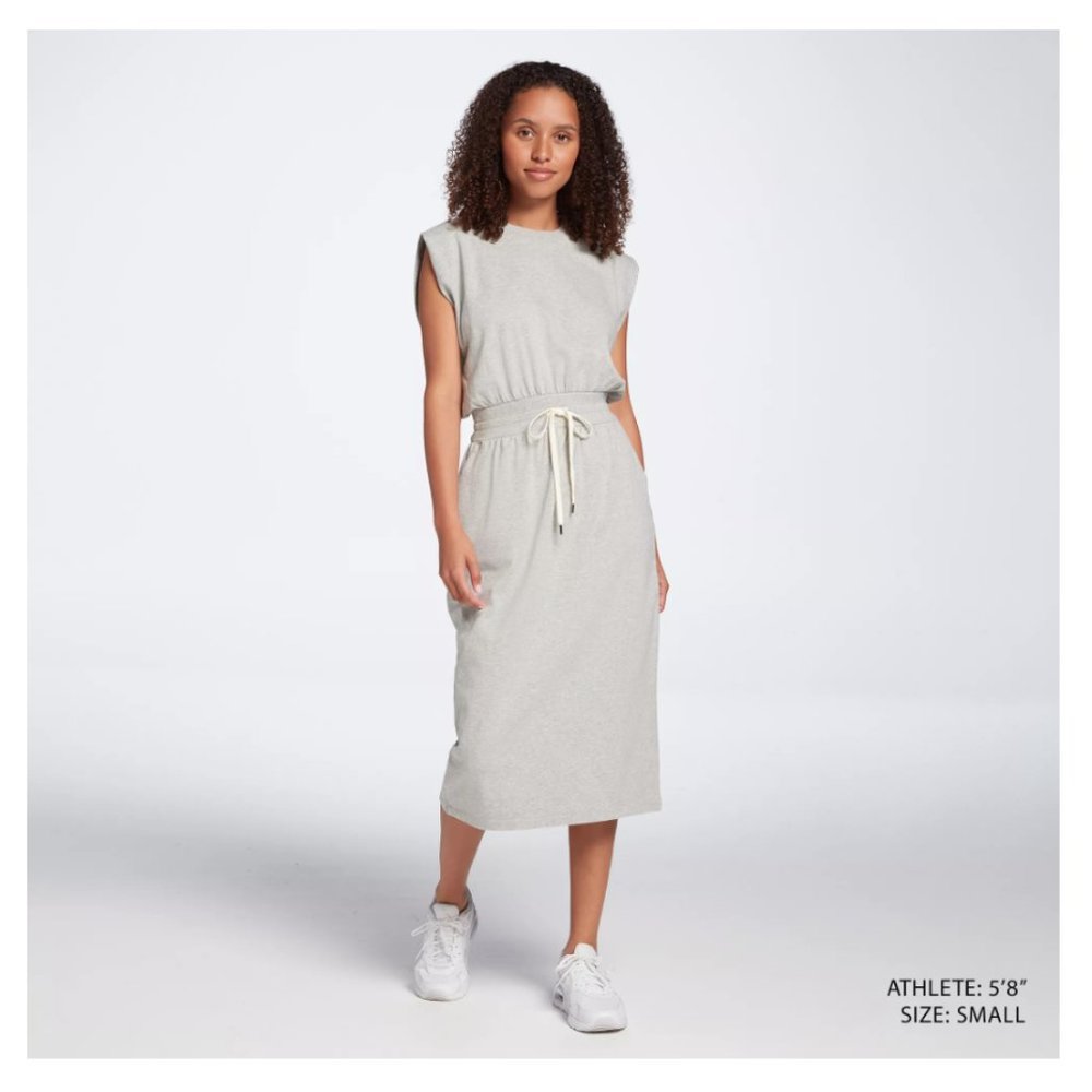 No Fooling Sale! 
NWT - CALIA Extended Shoulder Midi Dress - Gray Heather - $75